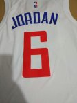 NBA 2017-18 Los Angeles Clippers 6 DeAndre Jordan Association blanc Swingman Maillot